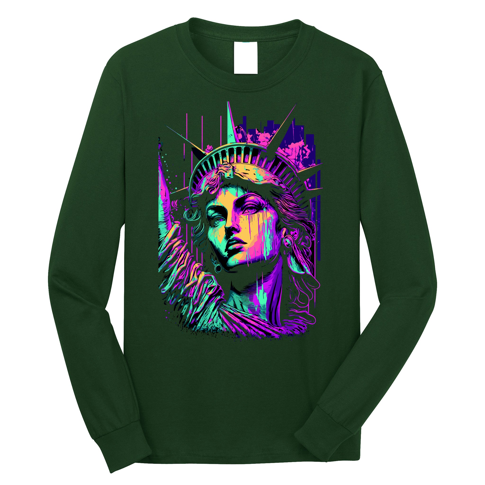 Statue Of Liberty Art Long Sleeve Shirt
