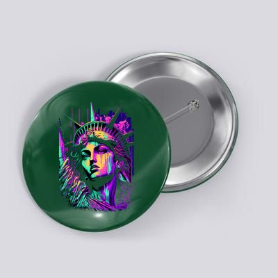 Statue Of Liberty Art Button