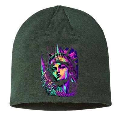 Statue Of Liberty Art Sustainable Beanie