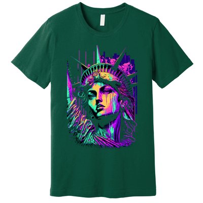 Statue Of Liberty Art Premium T-Shirt