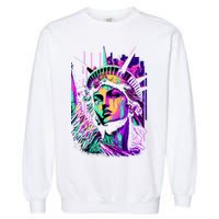 Statue Of Liberty Art Garment-Dyed Sweatshirt