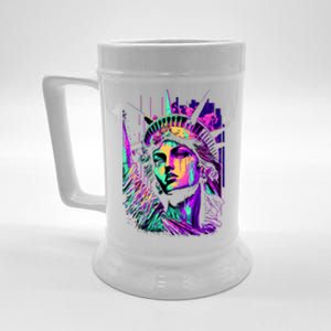 Statue Of Liberty Art Beer Stein