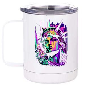 Statue Of Liberty Art 12 oz Stainless Steel Tumbler Cup