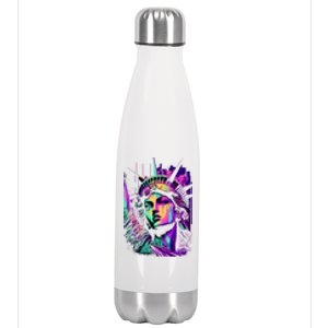 Statue Of Liberty Art Stainless Steel Insulated Water Bottle