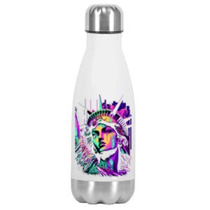 Statue Of Liberty Art Stainless Steel Insulated Water Bottle