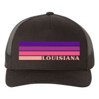 State Of Louisiana Colorful 70s Style Retro Stripes Yupoong Adult 5-Panel Trucker Hat