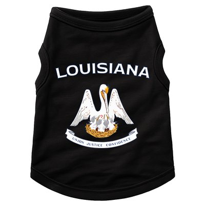 State Of Louisiana Flag Pelican La New Orleans Baton Rouge Doggie Tank