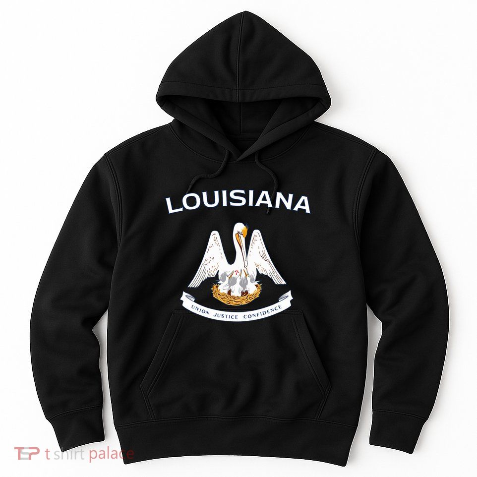 State Of Louisiana Flag Pelican La New Orleans Baton Rouge Hoodie