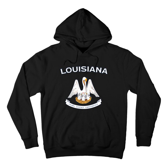 State Of Louisiana Flag Pelican La New Orleans Baton Rouge Hoodie