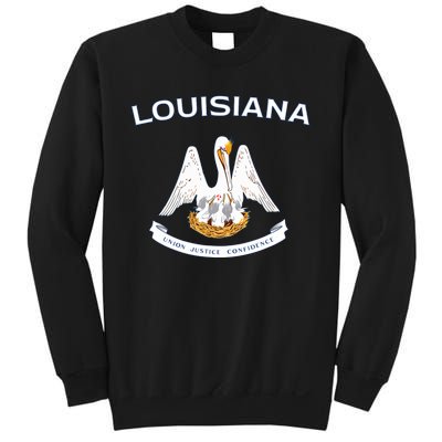 State Of Louisiana Flag Pelican La New Orleans Baton Rouge Sweatshirt