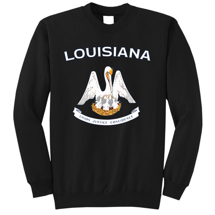 State Of Louisiana Flag Pelican La New Orleans Baton Rouge Sweatshirt