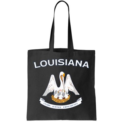 State Of Louisiana Flag Pelican La New Orleans Baton Rouge Tote Bag