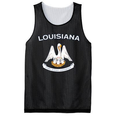 State Of Louisiana Flag Pelican La New Orleans Baton Rouge Mesh Reversible Basketball Jersey Tank