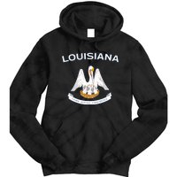 State Of Louisiana Flag Pelican La New Orleans Baton Rouge Tie Dye Hoodie