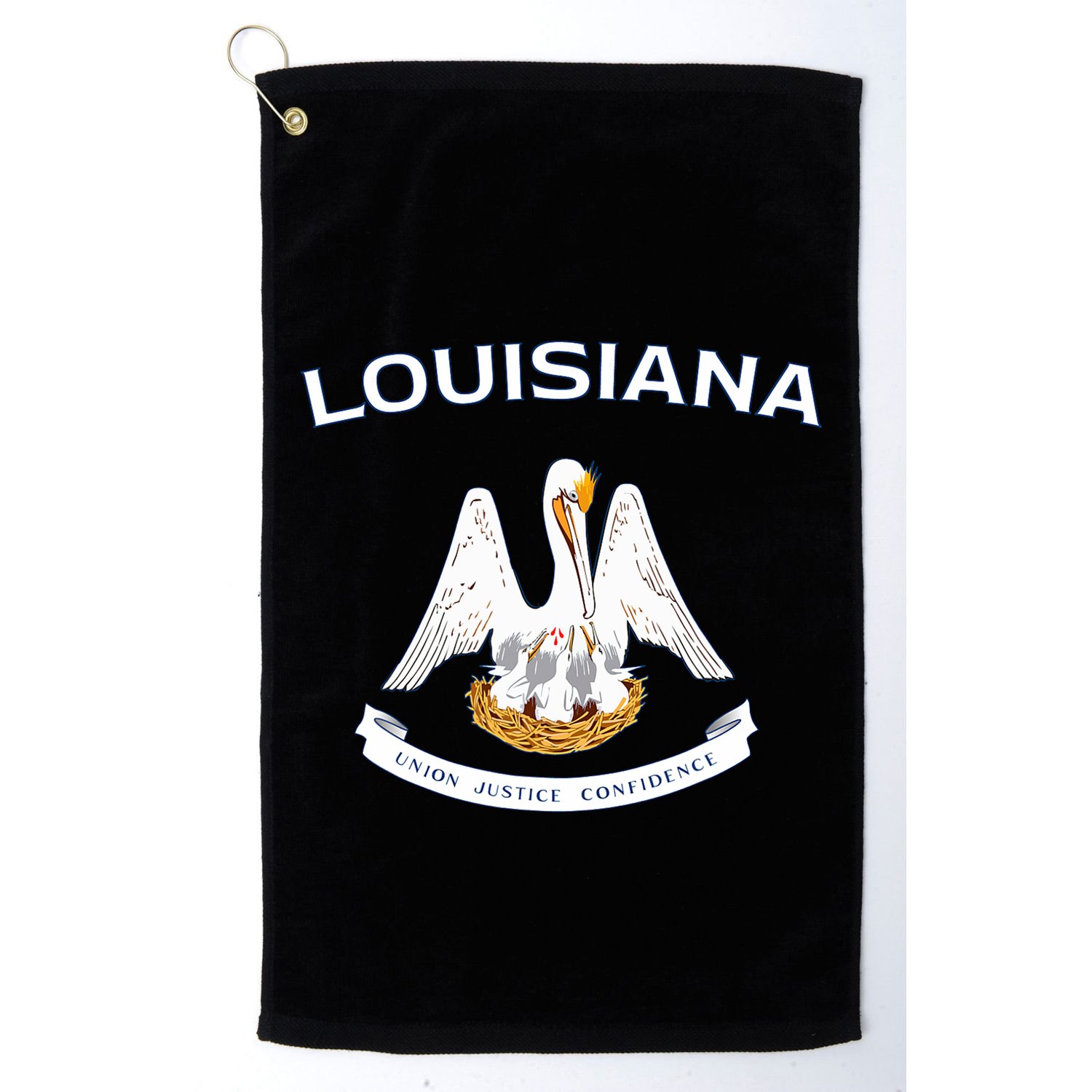 State Of Louisiana Flag Pelican La New Orleans Baton Rouge Golf Towel