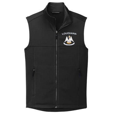 State Of Louisiana Flag Pelican La New Orleans Baton Rouge Collective Smooth Fleece Vest