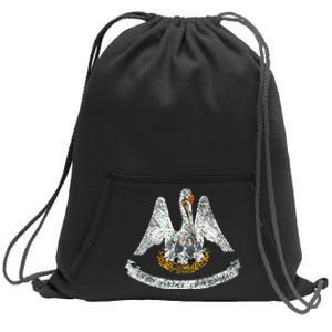 State Of Louisiana Flag Pelican La New Orleans Baton Rouge Sweatshirt Cinch Pack Bag