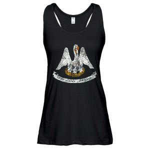 State Of Louisiana Flag Pelican La New Orleans Baton Rouge Ladies Essential Flowy Tank