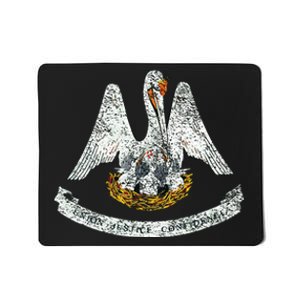 State Of Louisiana Flag Pelican La New Orleans Baton Rouge Mousepad