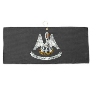 State Of Louisiana Flag Pelican La New Orleans Baton Rouge Large Microfiber Waffle Golf Towel