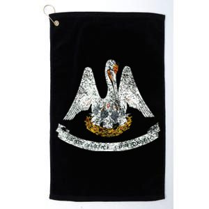 State Of Louisiana Flag Pelican La New Orleans Baton Rouge Platinum Collection Golf Towel