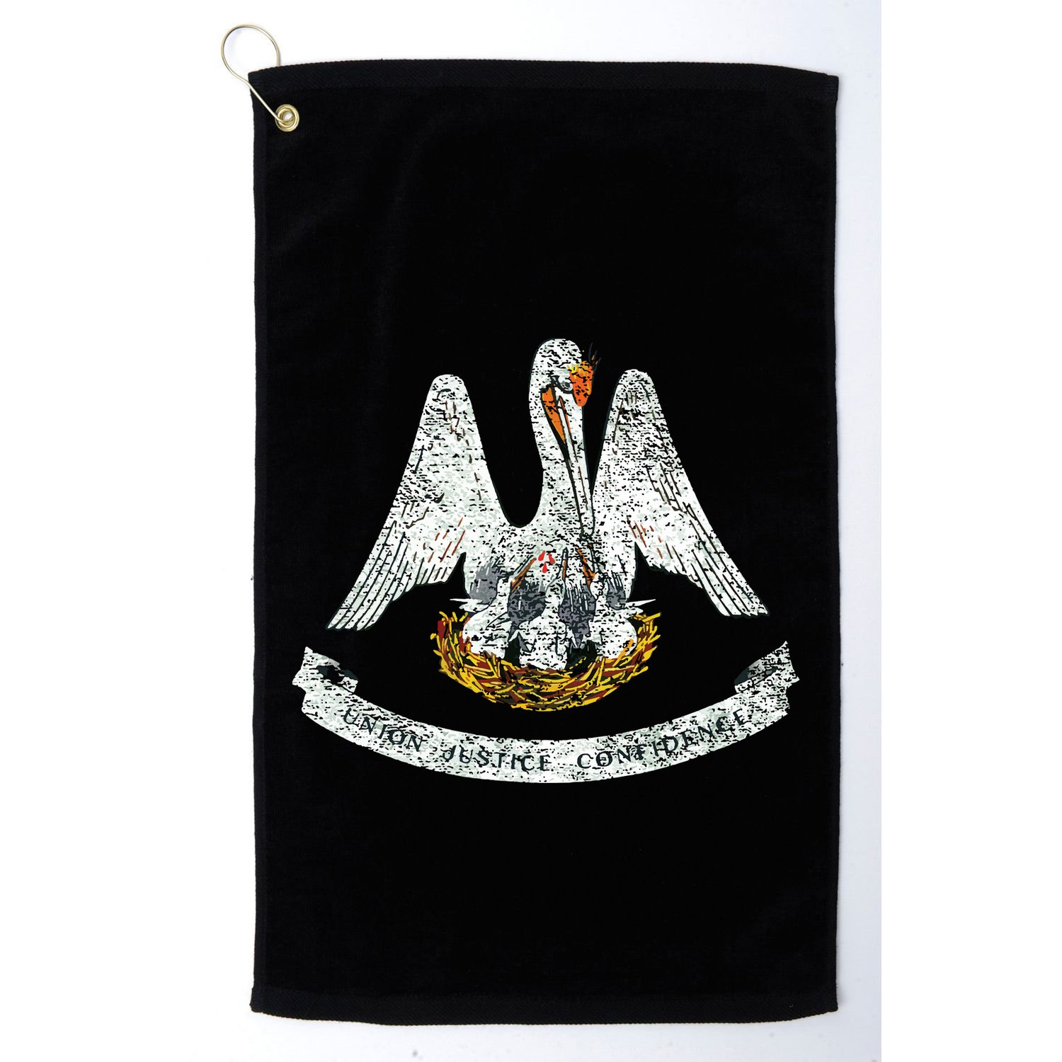 State Of Louisiana Flag Pelican La New Orleans Baton Rouge Golf Towel