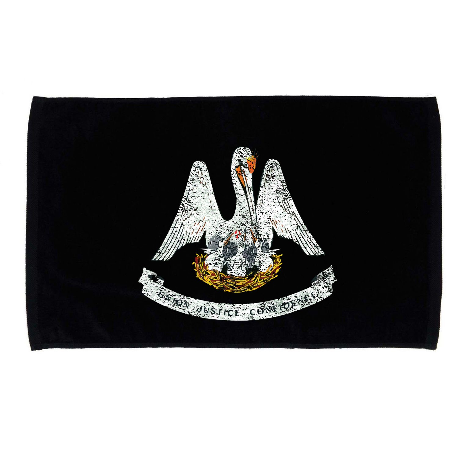 State Of Louisiana Flag Pelican La New Orleans Baton Rouge Microfiber Hand Towel