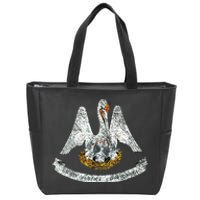 State Of Louisiana Flag Pelican La New Orleans Baton Rouge Zip Tote Bag