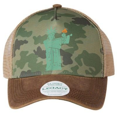 Statue Of Liberty Floss Dance Flossing Patriot Legacy Tie Dye Trucker Hat