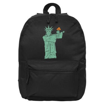 Statue Of Liberty Floss Dance Flossing Patriot 16 in Basic Backpack