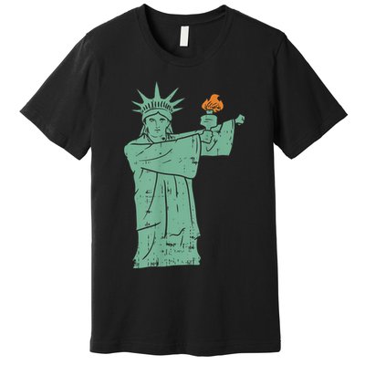 Statue Of Liberty Floss Dance Flossing Patriot Premium T-Shirt