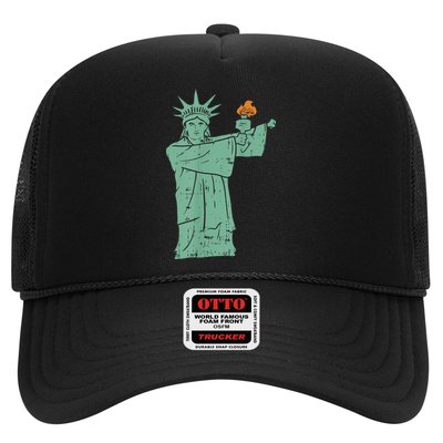 Statue Of Liberty Floss Dance Flossing Patriot Trucker Hat