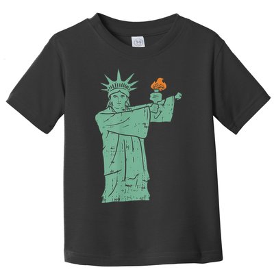 Statue Of Liberty Floss Dance Flossing Patriot Toddler T-Shirt