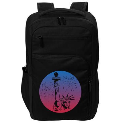 Statue Of Liberty New York Retro Impact Tech Backpack