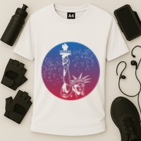 Statue Of Liberty New York Retro Performance Shirt