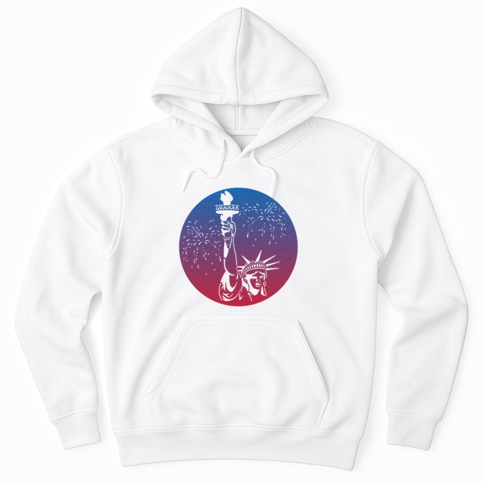 Statue Of Liberty New York Retro Hoodie