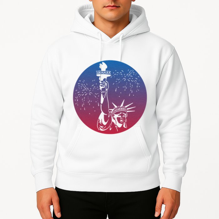 Statue Of Liberty New York Retro Hoodie