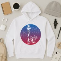 Statue Of Liberty New York Retro Hoodie
