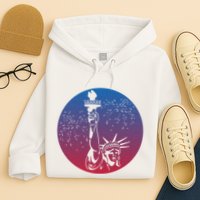 Statue Of Liberty New York Retro Hoodie