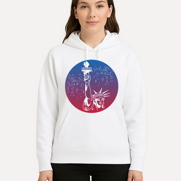 Statue Of Liberty New York Retro Hoodie