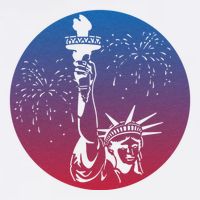 Statue Of Liberty New York Retro Hoodie