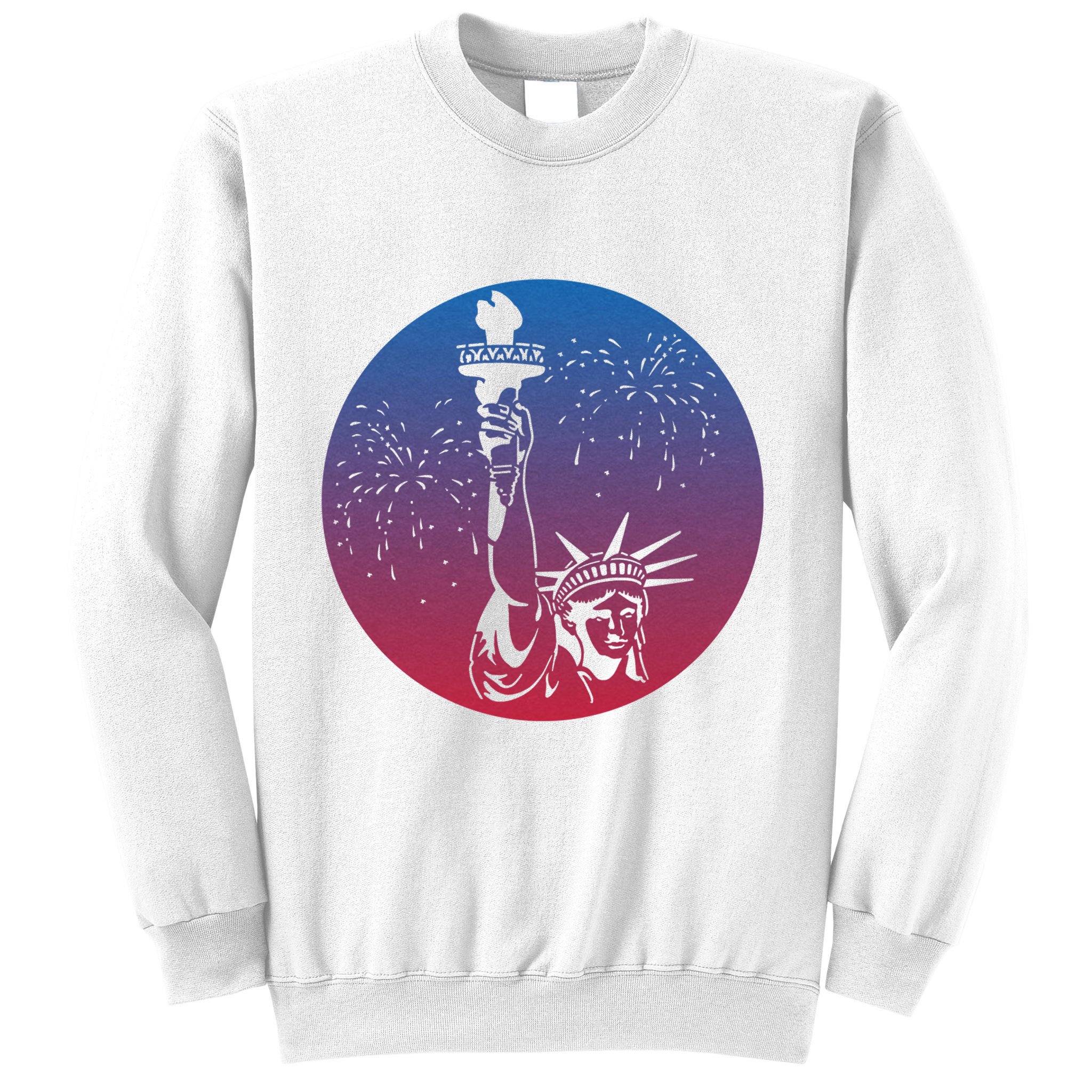 Statue Of Liberty New York Retro Sweatshirt