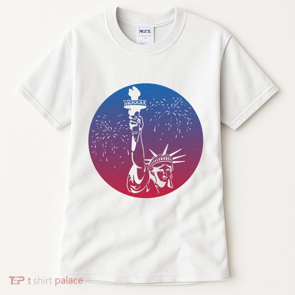 Statue Of Liberty New York Retro Tall T-Shirt