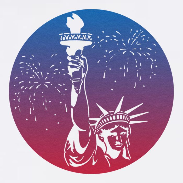 Statue Of Liberty New York Retro Button