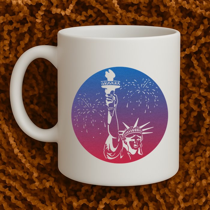 Statue Of Liberty New York Retro Mug