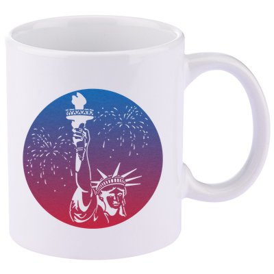 Statue Of Liberty New York Retro 11oz C Handle Ceramic Mug