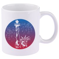 Statue Of Liberty New York Retro 11oz C Handle Ceramic Mug