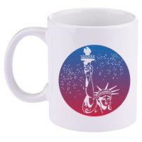 Statue Of Liberty New York Retro 11oz C Handle Ceramic Mug