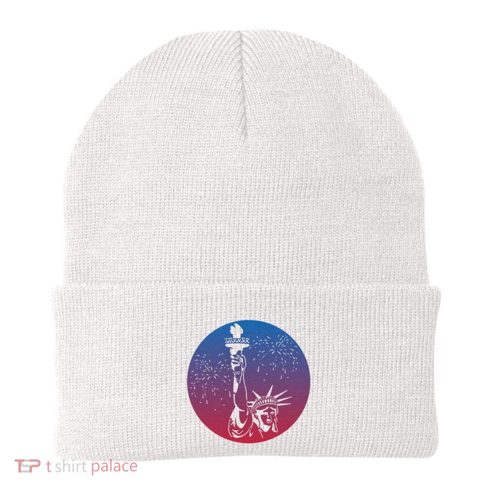 Statue Of Liberty New York Retro Beanie