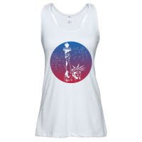 Statue Of Liberty New York Retro Ladies Essential Flowy Tank